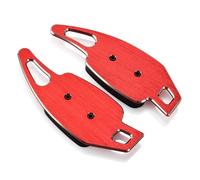 ENGOER Compatible with A4 B9 Q7 2016 2017 2018 2019 1 Pair Aluminum Alloy Steering Wheel Shift Paddle Extension Car Interior Accessories(Red)