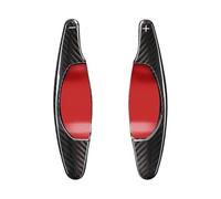 ENGOER Compatible with Chevrolet 5th Gen for Camaro 2012 2013 2014 2015 Carbon Fiber Car Steering Wheel Shift Paddle Interior Accessories(Black)