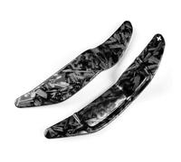 ENGOER Compatible with Mini for Cooper S JCW R61 2012 2013 2014 2015 2016 Car Steering Wheel Shifter Paddle Extension Interior Accessories(Forged Pattern)