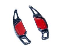 ENGOER Compatible with Toyota for Zelas 2020 2021 1 Pair Steering Wheel Shift Paddle Extension Sticker Auto Styling Interior Accessories(A-Forged Carbon)