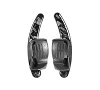 ENGOER Compatible with VW for CC 2008 2009 2010 2011 2012 2013 2014 2015 2016 2017 1 Pair Car Steering Wheel Shift Paddle Extension Sticker(Carbon Fiber Red)