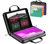 ENGPOW Fireproof A4 Ring Binder 2 O-Ring,25mm,10 Punched Pockets