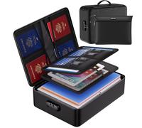 ENGPOW Fireproof Document Organizer with Lock, Waterproof File Bag, 5-Layer Protection for Documents, Passport, Laptop, Certificates