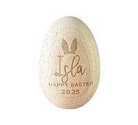 Engravable Easter Eggs Wood Shaker Musical Instrument Wood Eggs Instruments for Kids Sensory Development and Play Educational Percussion Toy for Children