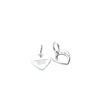 Engravable Heart Magnifying Glass Double Dangle Charm - female - Pandora - Necklaces - White - ONE SIZE - Accessories ONE SIZE