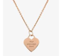 Engravables- Rose Gold-plated Plain Heart Pendant P-29027.5/RG