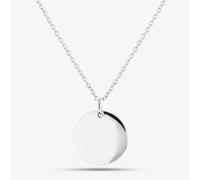 Engravables- Silver Medium Plain Disc Pendant P-25359