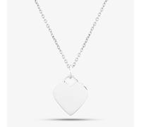 Engravables- Silver Plain Heart Pendant P-29027