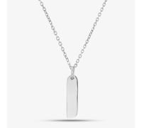 Engravables- Silver Plain Thin Bar Pendant P-3470#0