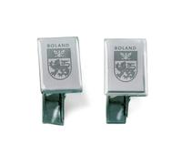 Engrave it Baby - Boland Irish Family Crest Cufflinks - Stainless Steel Silver - Gift Boxed - Mens Cuff Links - Shirt Accessories Men - Fathers Day Gift for Dad