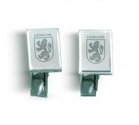 Engrave it Baby - Lawlor Irish Family Crest Cufflinks - Stainless Steel Silver - Gift Boxed - Wedding Cufflinks - Shirt Accessories Men - Mens Cuff Links
