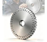 Engrave Lasting Serial Numbers with This Manual Marking Wheel - Adjustable 2-6mm Pitted Characters, Strong Consistent Pressure for Industrial Use (5mm)