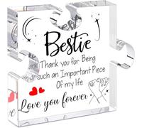 Engraved Acrylic Puzzle Block Pattern Piece Desk Ornament Unique Mothers Day Mom Grandma Wife From Daughter Son