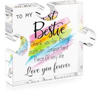 Engraved Acrylic Puzzle Block Pattern Piece Desk Ornament Unique Mothers Day Mom Grandma Wife From Daughter Son
