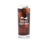 Engraved 'Because I'm The Dungeon Master That's Why!' DND Highball Glass | Dungeons and Dragons Gifts for DM Dungeon Master | Drinking Gifts
