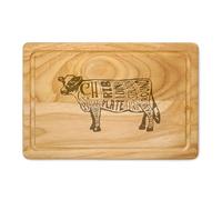 Engraved Beef Cuts Wooden Chopping Board Engraved Cow Butcher Cheese Board Serving Board Cutting Novelty Gift