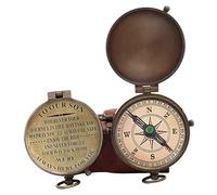 Engraved Brass Compass Gift to My Son/to Our Son/Nautical Gift for Son from Dad/Gift to Son from Mom A Perfect and Unique Gift with Leather Case (to Our Son)