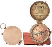 Engraved Brass Compass Gift to My Son/to Our Son/Nautical Gift for Son from Dad/Gift to Son from Mom A Perfect and Unique Gift with Leather Case (to My Son)