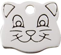 ENGRAVED CAT TAGS ID DISCS STAINLESS STEEL SIZE SMALL Top Quality Red Dingo