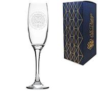 Engraved Commemorative Coronation of The King Champagne Flute, Official Coronation Emblem Champagne Flute to Commemorate The Coronation of King Charles III and The Queen Consort