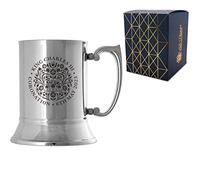 Engraved Commemorative Coronation of The King Stainless Steel Tankard, Official Coronation Emblem Tankard to Commemorate The Coronation of King Charles III and The Queen Consort