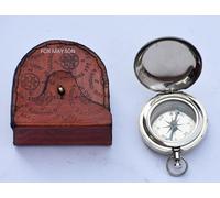 Engraved Compass Gift for Son - Vintage Brass Compass with Wooden Box - Inspirational Quote Keepsake for Graduation, Birthday, Christmas, or Anniversary - Love You Forever Compass (Shiny Brass)