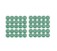 Engraved Discs Table Numbers Tags Locker, ID Number Tags Engraved Tags Key Tags ID Tags Without Key Rings for Hotel Supermarket Lockers Dormitory Keys(Green Number 1-50)