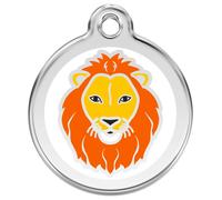 ENGRAVED DOG TAGS CAT ID DISCS LION / BIG CAT Top Quality Red Dingo (1LI)