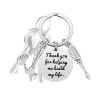 Engraved Father's Day Keychain for Dad - "If Dad Can't Fix It, No Can't" Keychain Repair Tool, Daughter Son Gift, Perfect Personalized Gift for Dad, thank you, Se référer au descriptif