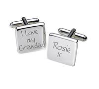 Engraved I Love My Grandad Cufflinks - Square