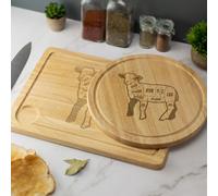 Engraved Lamb Cuts Wooden Chopping Board Engraved Butcher Cheese Board Serving Board Cutting Novelty Gift