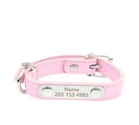 Engraved Name Tag Pet Dog Collar For Small Medium Large Dogs Custom ID Nameplate Soft PU Leather Cat Collar large dog collar(7,1)