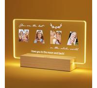 Engraved Night Lights with Personalised Photos - Perfect Christmas Gifts for Grandma, Nana, Great Grandmother