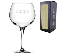 Engraved Novelty Gin Balloon with Horse Mama Design, Laser Engraved, Gift Box Included, Gift for Mum, Birthday Gift, Horse Lover Gift, Funny Horse Gift, Add an Optional Personalised Message