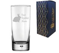Engraved Novelty Hiball Tumbler with Best Rabbit Mum Design, Laser Engraved, Gift Box Included, Gift for Mum, Birthday Gift, Rabbit Lover Gift, Funny Rabbit Gift, Add an Optional Personalised Message