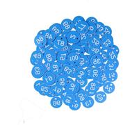 Engraved Numbered Tags， Plastic Number Tags Pack of 200 1-200 Multicolor for Key Ring Locker Label(Blu)
