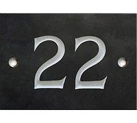 Engraved Slate House Number Sign - 1 to 99 (Select Your Number here) - Number 22 (Same Day Dispatch by 1st Class Post!!!)