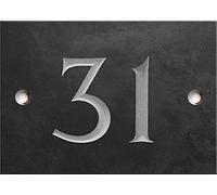 Engraved Slate House number sign - 1 to 99 (select your number here) - number 31 (Same Day Dispatch by 1st class Post!!!)