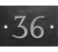 Engraved Slate House Number Sign - 1 to 99 (Select Your Number here) - Number 36 (Same Day Dispatch by 1st Class Post!!!)