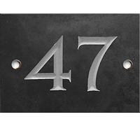 Engraved Slate House Number Sign - 1 to 99 (Select Your Number here) - Number 47 (Same Day Dispatch by 1st Class Post!!!)