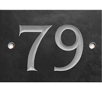 Engraved Slate House Number Sign - 1 to 99 (Select Your Number here) - Number 79 (Same Day Dispatch by 1st Class Post!!!)