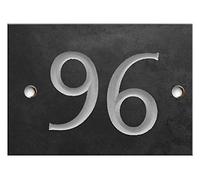 Engraved Slate House number sign - 1 to 99 (select your number here) - number 96 (Same Day Dispatch by 1st class Post!!!)