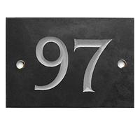 Engraved Slate House Number Sign - 1 to 99 (Select Your Number here) - Number 97 (Same Day Dispatch by 1st Class Post!!!)