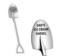Engraved Stainless Steel Dad Ice Cream Shovel Spoon Funny Fathers Day Gift | Polished durable steel, clear lasting engraving, gift boxed, ideal for birthdays, Christmas for dad, husband & grandad.