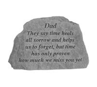 Engraved Stone Memorial Plaque,Memorial gift, Remembrance keepsake gift, Dad "They say time heals all sorrow ...