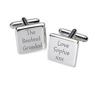 Engraved The Bestest Grandad! Cufflinks - Square