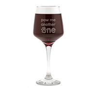 Engraved Wine Glass Paw Me Another One - Funny Gifts for Dog Lovers - Unique Gifts for Dog Walker Owner Groomer