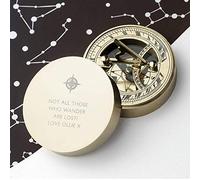 Engraved WOANIN Antique Pocket Compass Personalized, Customized Luxurious Gift Idea For Loved Ones