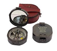 Engraved WOANIN Natural Sines Fully Brass Brunton Antique Pocket Compass Customized/Personalized Gift Idea