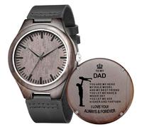 Engraved Wood Watch Gifts for Dad - Christmas Gifts for Dad 2020 Best Gifts for Dad Birthday Gifts for Dad Thanks Giving Gifts for Dad